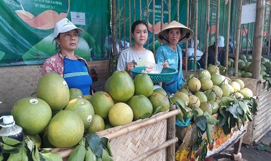 Thanh trà được bày bán tại lễ hội.