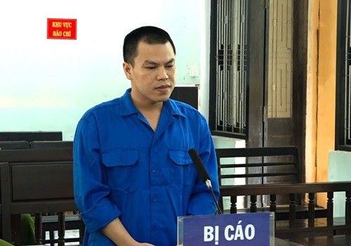 Bị cáo Nguyễn Văn Lưu tại phiên tòa xét xử vào ngày 14/5.
