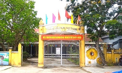 Trường mầm non Phú Thanh nơi bà D.T.T công tác.