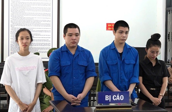 Bốn bị cáo tại phiên tòa xét xử vào ngày 30/6.
