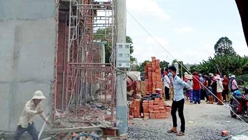 Hiện trường vụ tai nạn lao động