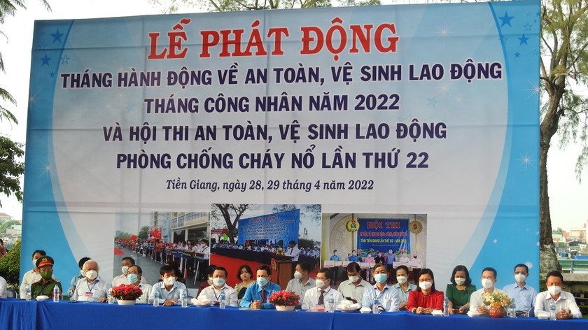 Tiền Giang khai mạc Hội thi an toàn vệ sinh lao động, phòng, chống cháy nổ lần thứ 22