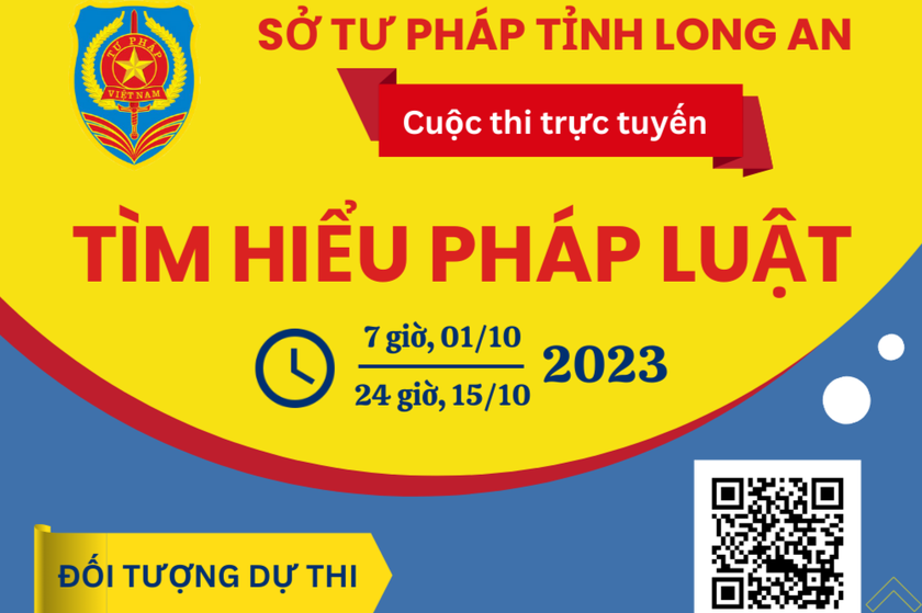 Long An: Phát động cuộc thi trực tuyến “Tìm hiểu pháp luật” năm 2023