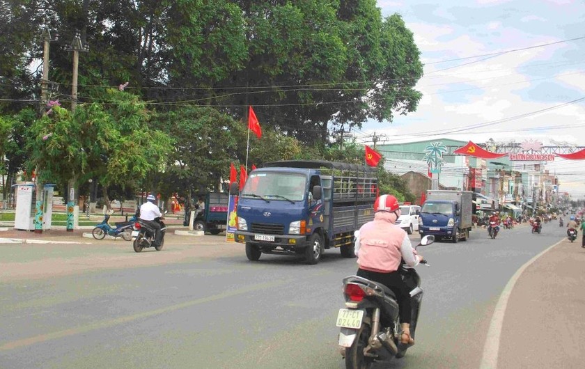 Một góc thị xã Hoài Nhơn.