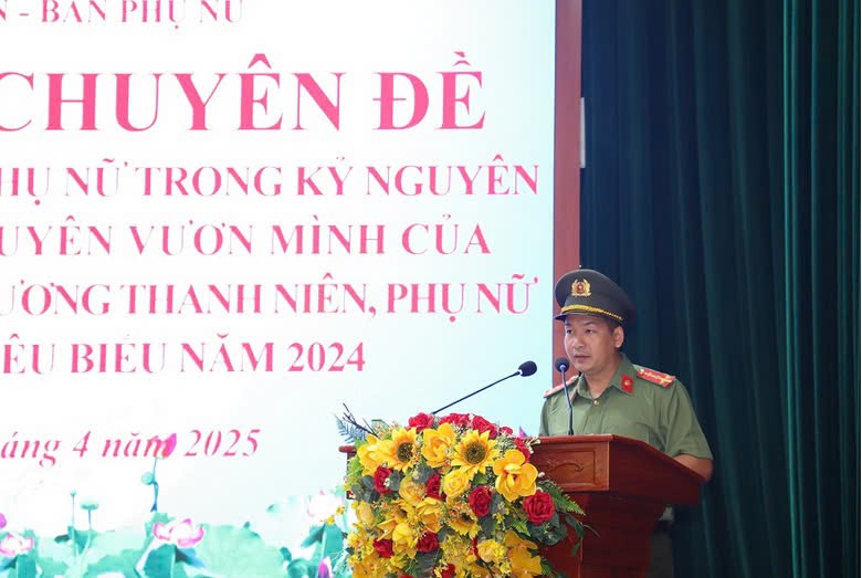 Đại úy Hoàng Văn Long, Trưởng Ban Thanh niên Công an tỉnh Hà Nam.