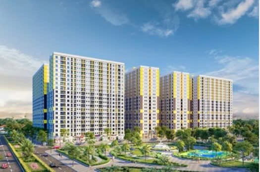 Mô hình dự án nhà ở xã hội Color Home Lê Hồ.