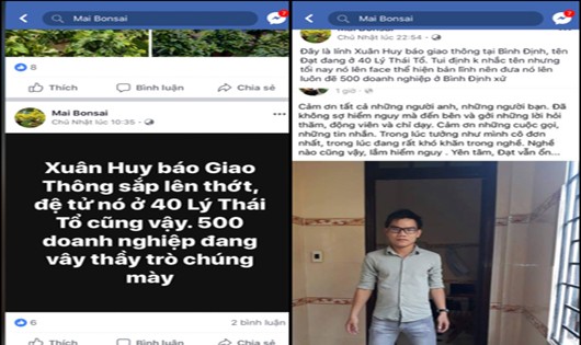 Trang facebook bôi nhọ PV Báo Giao thông