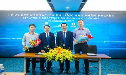 Ký kết hợp tác chiến lược giữa Đất Xanh Miền Trung và công ty HALFEN