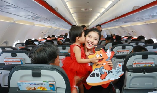 Hành khách trên chuyến bay của hãng hàng không Jetstar Pacitic