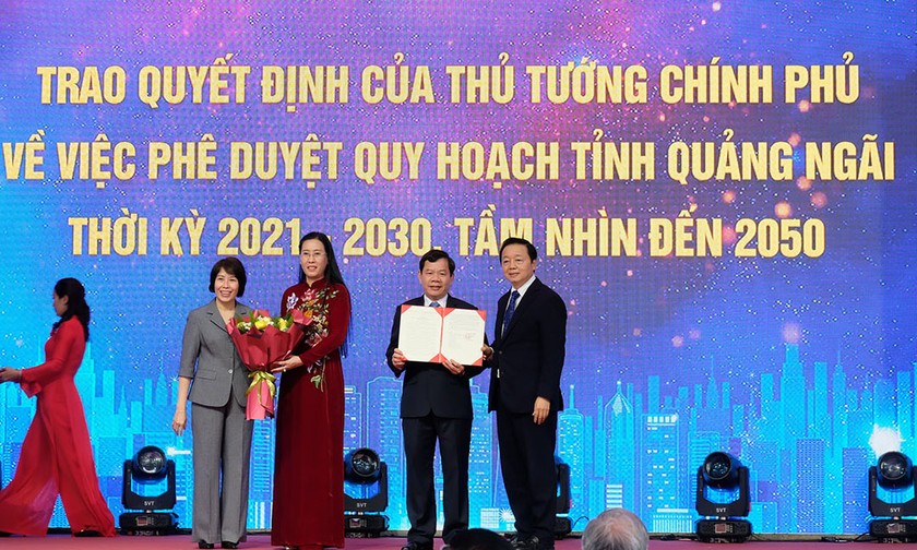 Quảng Ngãi tổ chức “Lễ Công bố Quy hoạch tỉnh Quảng Ngãi thời kỳ 2021 - 2030, tầm nhìn đến năm 2050.