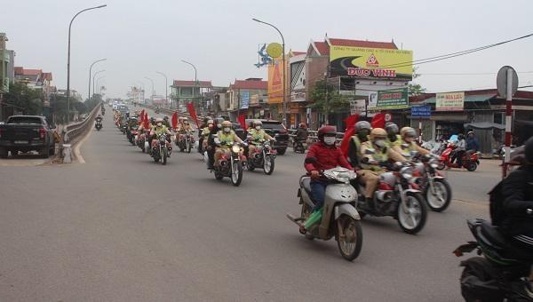 Phòng CSGT Công an tỉnh Quảng Bình triển khai KH ra quân đảm bảo TTATGT trong dịp lễ.