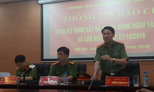 Đại tá Viện thông tin về vụ nổ súng ở nhà nghỉ Nam Cường