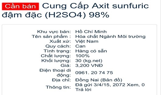 Sốc với các kiểu dịch vụ đánh ghen, độc dược, axit được rao bán công khai