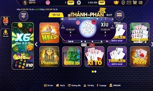 Hình ảnh phiên cược trong  game Tài xỉu.