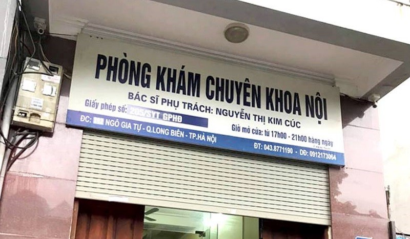 Phòng khám tư của bác sĩ Cúc.