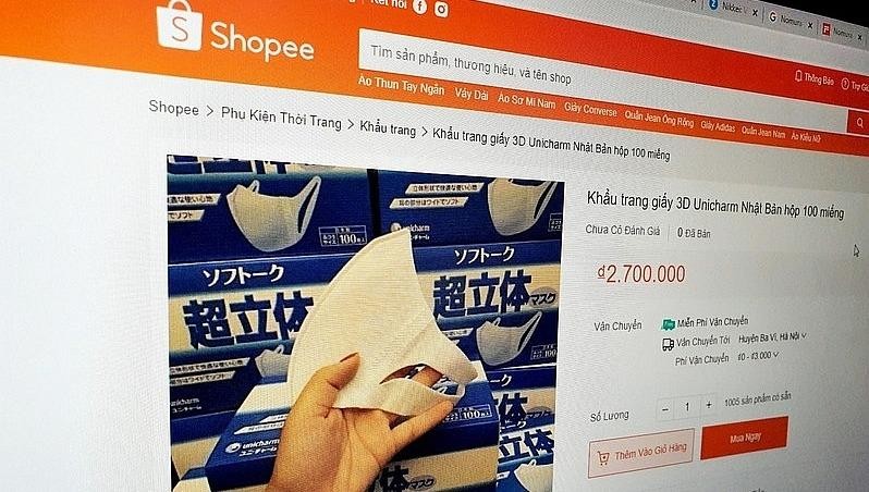 Phạt loạt gian hàng Shopee và Lazada... trục lợi từ dịch Covid-19