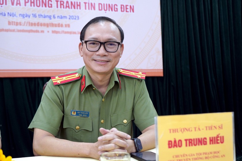 Tiến sĩ tội phạm học, Thượng tá Đào Trung Hiếu