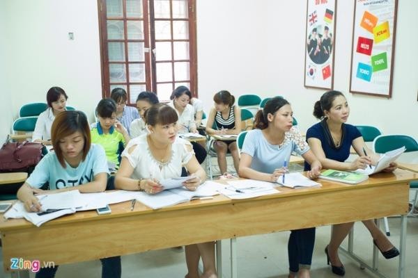 Lớp ngoại ngữ cho phụ nữ Việt lấy chồng Hàn Quốc (ảnh minh họa).
