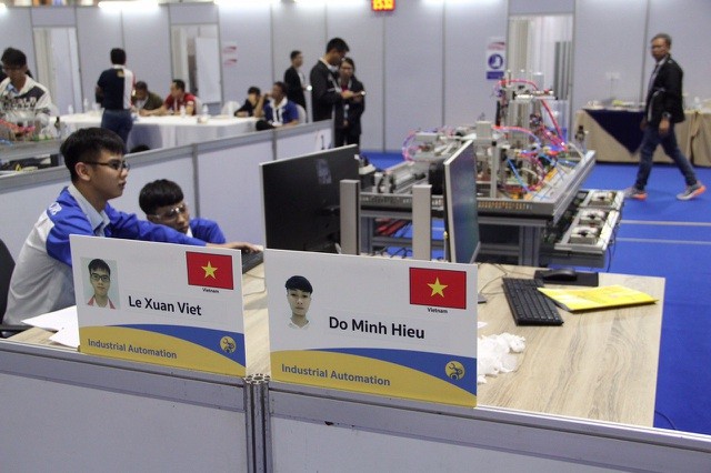 Thí sinh Việt Nam tranh tài tại Kỳ thi tay nghề Asean lần thứ 12 (Ảnh minh họa)
