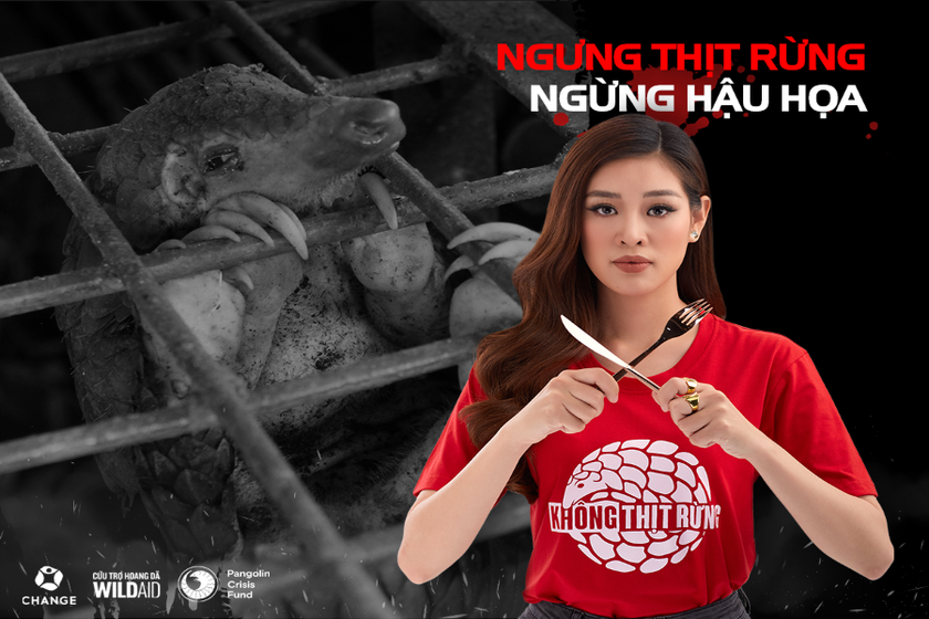 Khánh Vân - Hoa hậu Hoàn vũ VN 2019 tham gia chiến dịch.