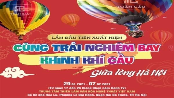 Ngắm Hà Nội từ khinh khí cầu