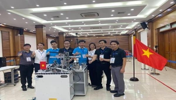 Niềm vui của đội tuyển VN sau khi giành chiến thắng