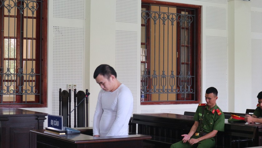Bị cáo tại tòa.