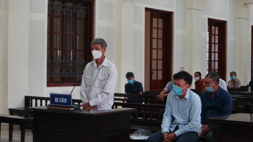 Các bị cáo tại phiên tòa