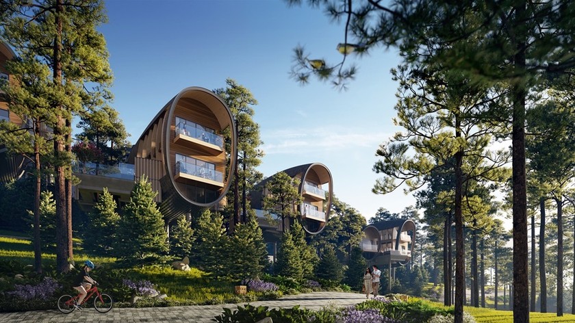 Bên cạnh các tiện ích và tiêu chuẩn dịch vụ 5 sao, InterContinental lần đầu tiên giới thiệu tại Việt Nam mô hình Tree Top Villas độc đáo. Ảnh: BIM Land