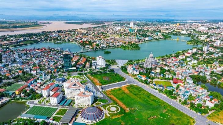 Một góc thành phố Việt Trì, tỉnh Phú Thọ (Ảnh: Tùng Vy)