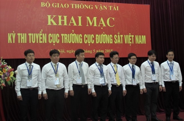 Tháng 5/2015, Bộ GTVT tổ chức thi tuyển chức danh Cục trưởng Cục Đường sắt, với 8 ứng viên tham dự.