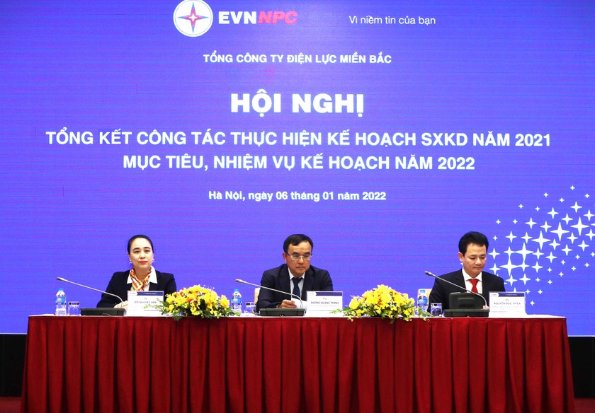 Năm 2021, điện thương phẩm của EVNNPC tăng trưởng 9,31%.