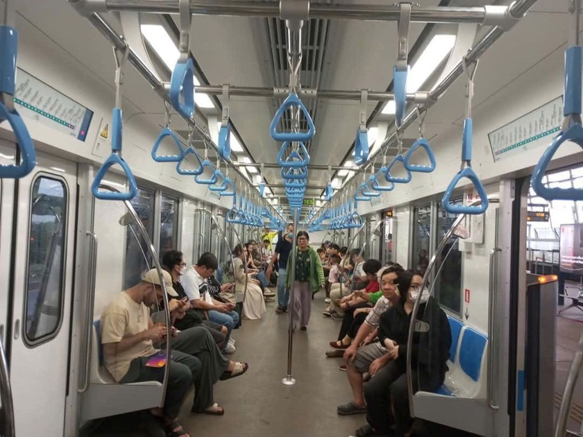 Tuyến Metro số 1 Bến Thành - Suối Tiên tại TP HCM.