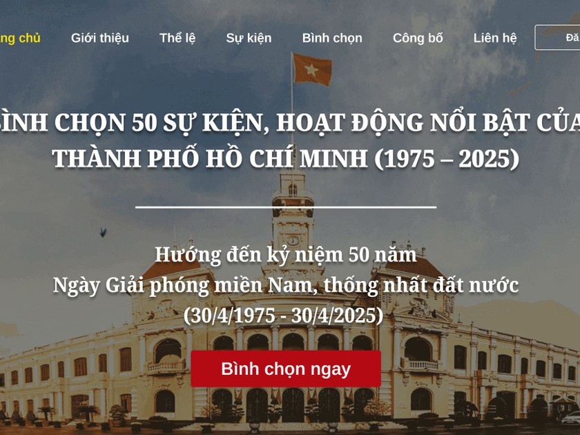 Mọi người dân, tổ chức, và doanh nghiệp đều có thể tham gia đề cử và bình chọn thông qua nền tảng trực tuyến: https://binhchon50sukien.hochiminhcity.gov.vn.