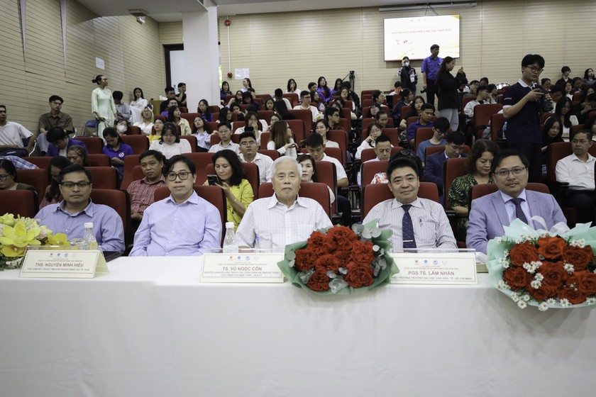 Các đại biểu tham dự chương trình giới thiệu các nội dung về cuộc thi “Khởi nghiệp, đổi mới sáng tạo năm 2025” cấp Thành phố.