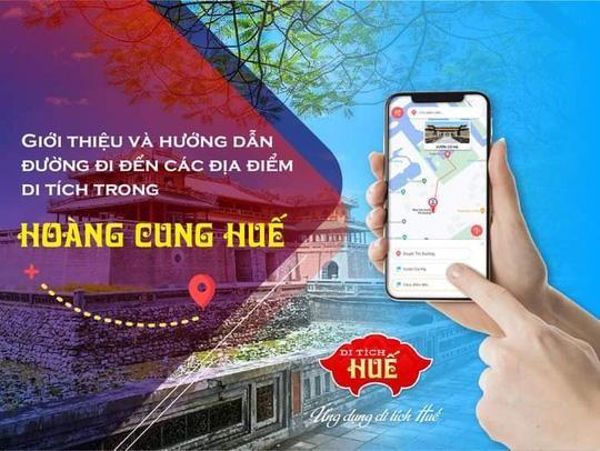 Ứng dụng trên điện thoại "Di tích Huế".