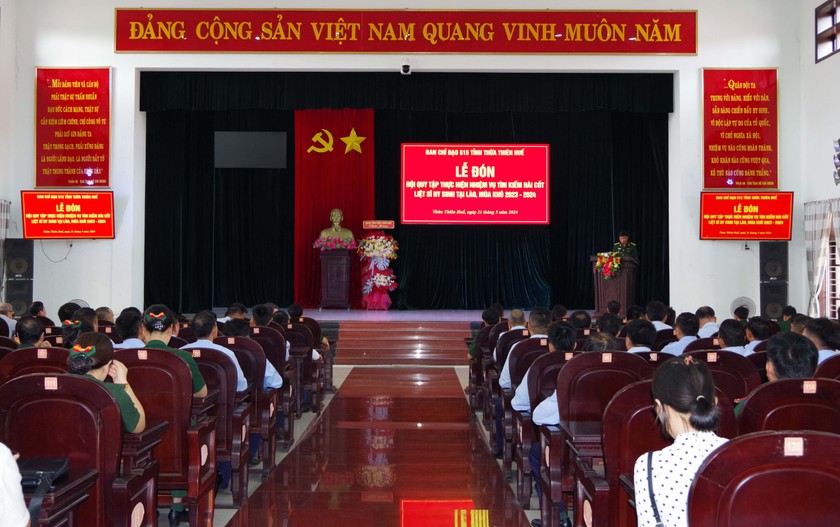 Quang cảnh Lễ đón Đội quy tập 192.