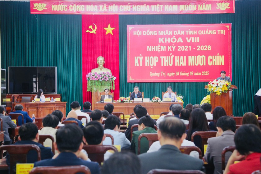 Kỳ họp thứ 29 HĐND tỉnh Quảng Trị khóa VIII, nhiệm kỳ 2021 - 2026.