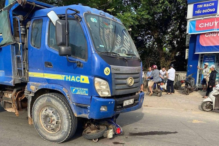 Hiện trường vụ tai nạn.