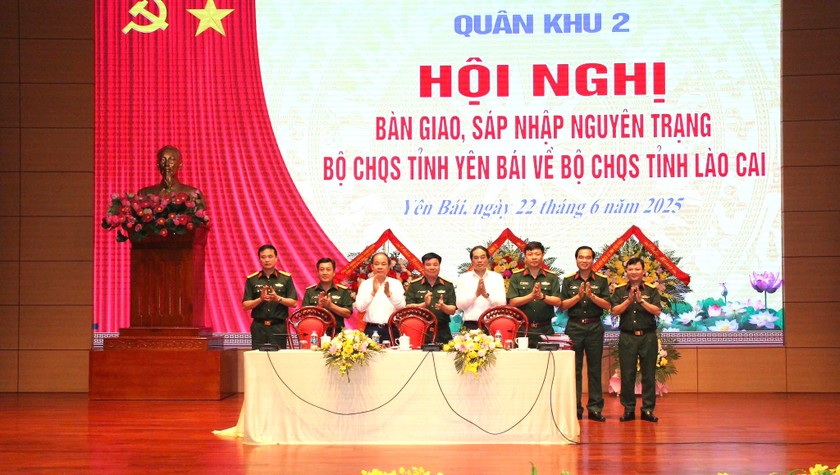 Bộ CHQS tỉnh Lào Cai mới thuộc Quân khu 2 với 5 Ban chỉ huy khu vực phòng thủ. Ảnh: YTV. 