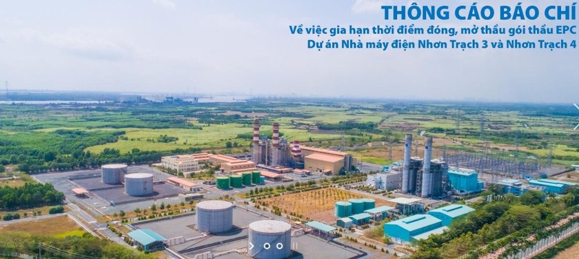 Vì sao gói thầu EPC Nhà máy điện Nhơn Trạch 3 và 4 phải gia hạn thời điểm đóng thầu?