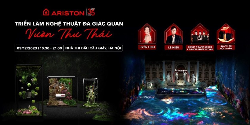 Triển lãm nghệ thuật đa giác quan Vườn Thư Thái đã mang đến một trải nghiệm nghệ thuật kết hợp công nghệ mới lạ cho khách tham quan.