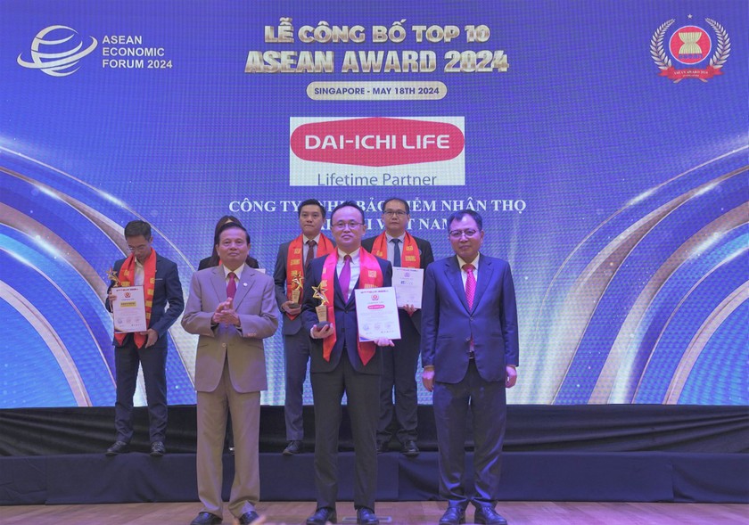 Dai-ichi Life Việt Nam nhận danh hiệu “Top 10 Doanh nghiệp Tiêu biểu ASEAN 2024”