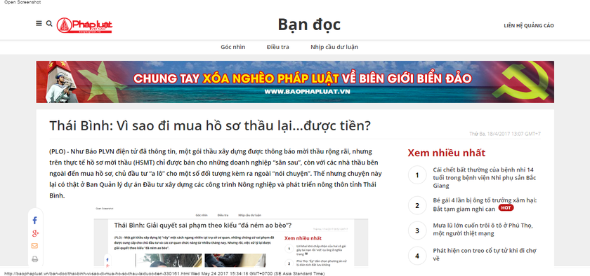 Thái Bình: “Người lạ” vào tận công sở “vây thầu”? 