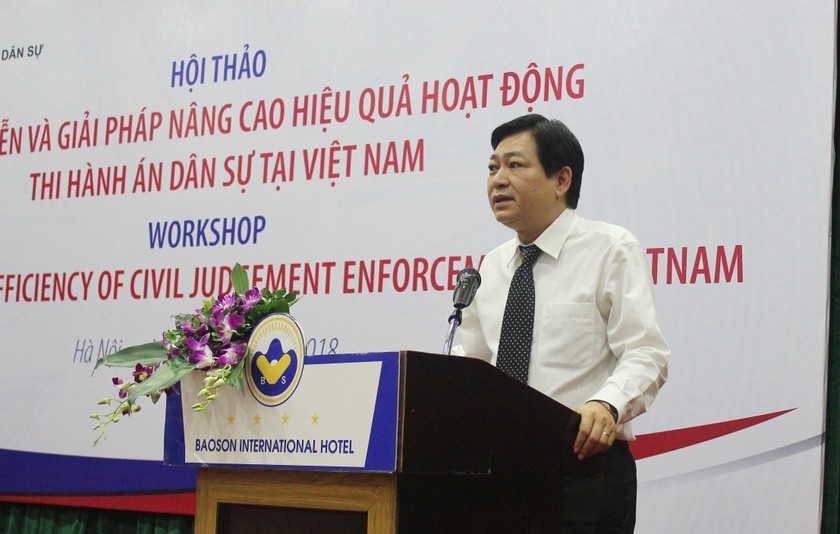 Phó Tổng cục trưởng Tổng cục THADS Nguyễn Văn Sơn phát biểu khai mạc