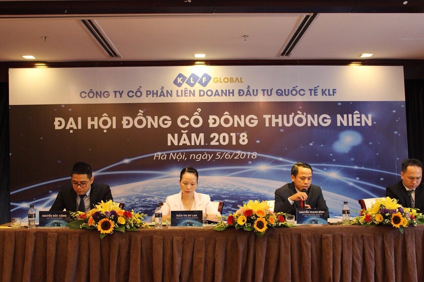 Ban chủ toạ Đại hội cổ đông thường niên KLF năm 2018