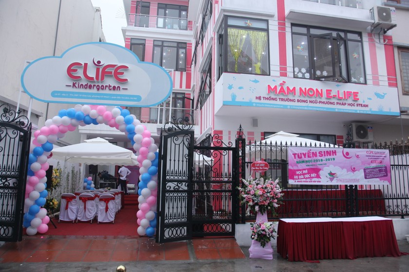 Khai trương Mầm non Song ngữ E-Life - Cơ sở Thành phố Giao Lưu
