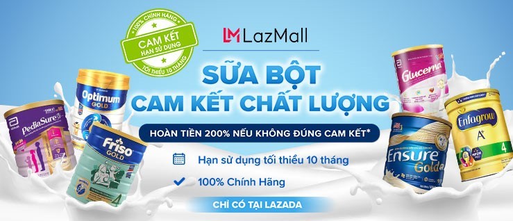 Lazada Việt Nam chính thức khởi động chương trình “Sữa bột cam kết chính hãng” với nhiều quyền lợi hấp dẫn cho khách hàng