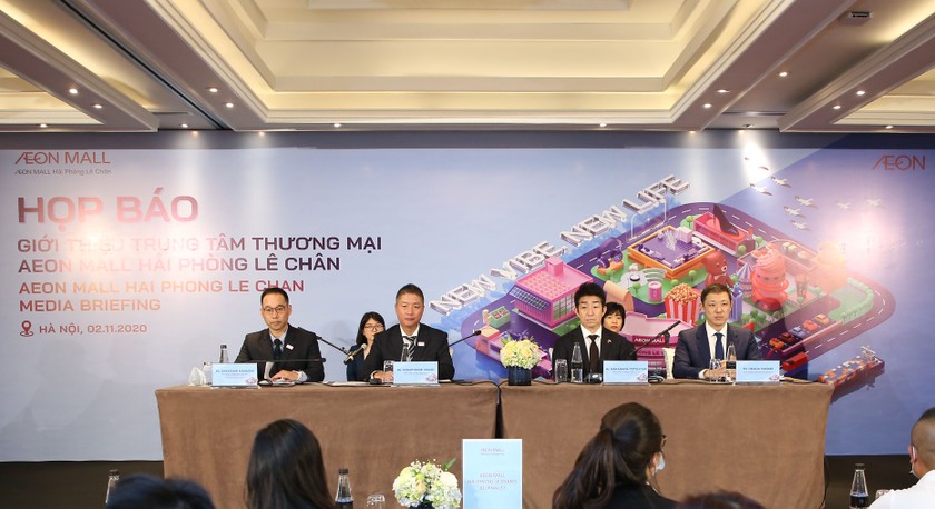 Đại diện AEON Việt Nam tại Họp báo Khai trương TT BHTH & Siêu thị AEON - Hải Phòng Lê Chân.
