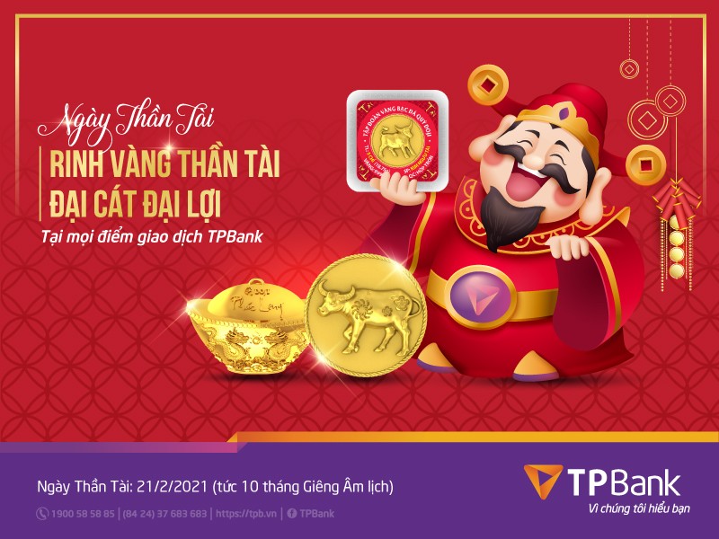 Mua vàng đầu năm, đón lộc may mắn cùng TPBank